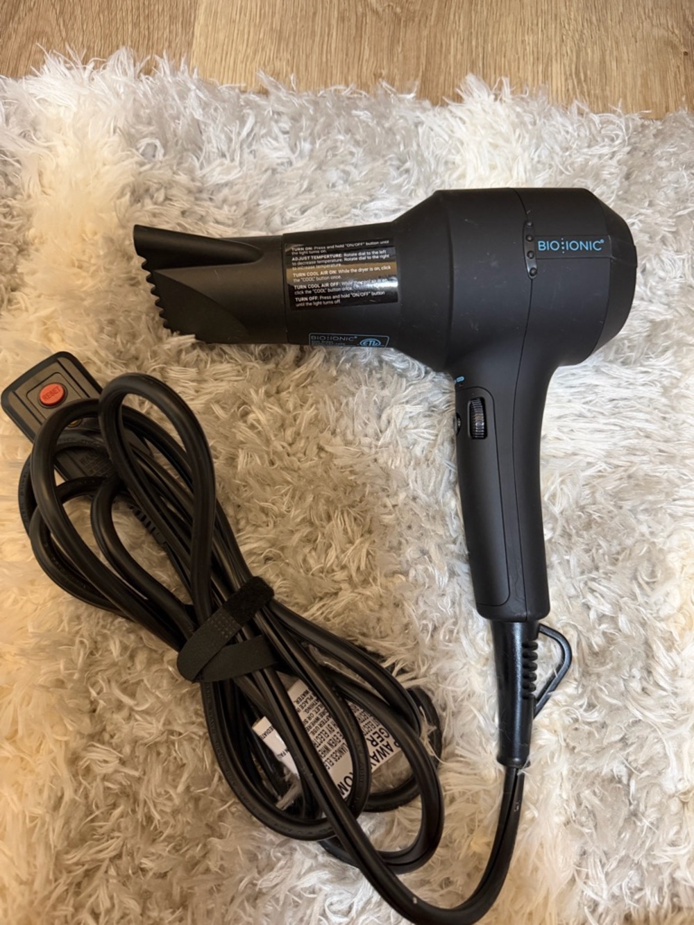 Bio Ionic Black Professional Hair Dryer